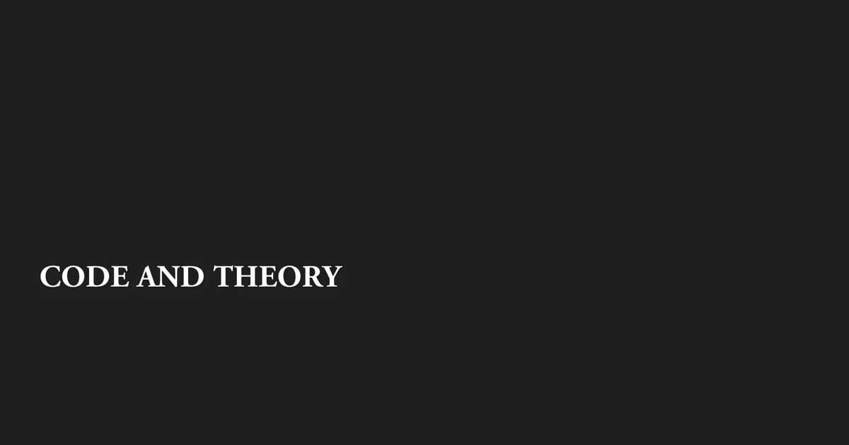 Code and Theory Logo